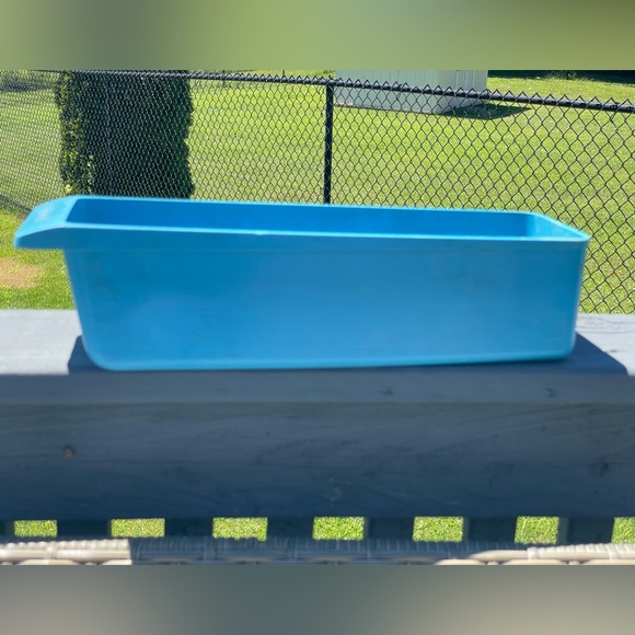 Vintage 1950’s Retro Egg Tray / Drawer / Container Storage Pastel Blue 12” X 4” - Picture 3 of 7